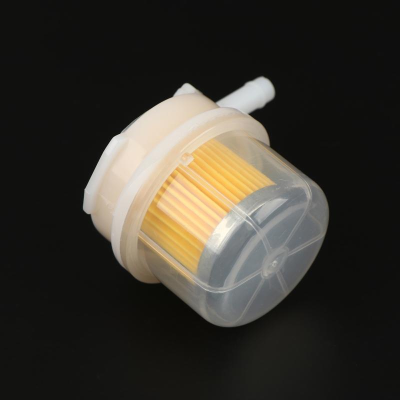 Plastic Fuel Filter 8Mm Inlet Outlet Fine Filter Paper Anti Clog Gasoline Filter For Motorcycle Scooter Atv Fuel System