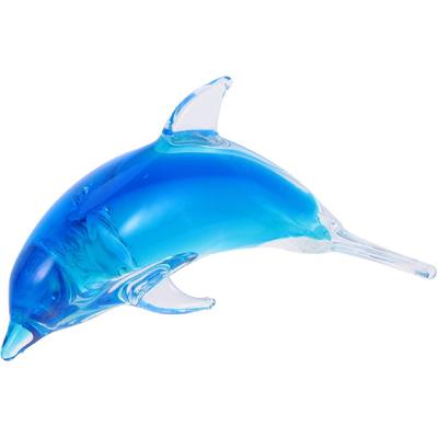 Milisten Delfin Statue 1 Stück Delfin Glasornament Schreibtischverzierung Heimdekor Delfinfigur Verzierung Delfin Handwerk Delfinfigur Dekor