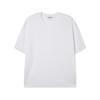 APOSTROPHE COMMA Reversible Label Waffle Short Sleeve Knit T-Shirt_Black