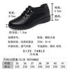 New Mother Shoes In Spring and Autumn Slope Heel Comfortable Solid Color Small Leather Shoes Women's Soft Sole Women's Single Shoes One Pedal