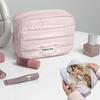 Sminkväska Stor Kapacitet Vattentät Smink Handväska Rese Kosmetika Toalettartiklar Förvaringspåse Elegant Dam Fyrkantig Dragkedjeväska
