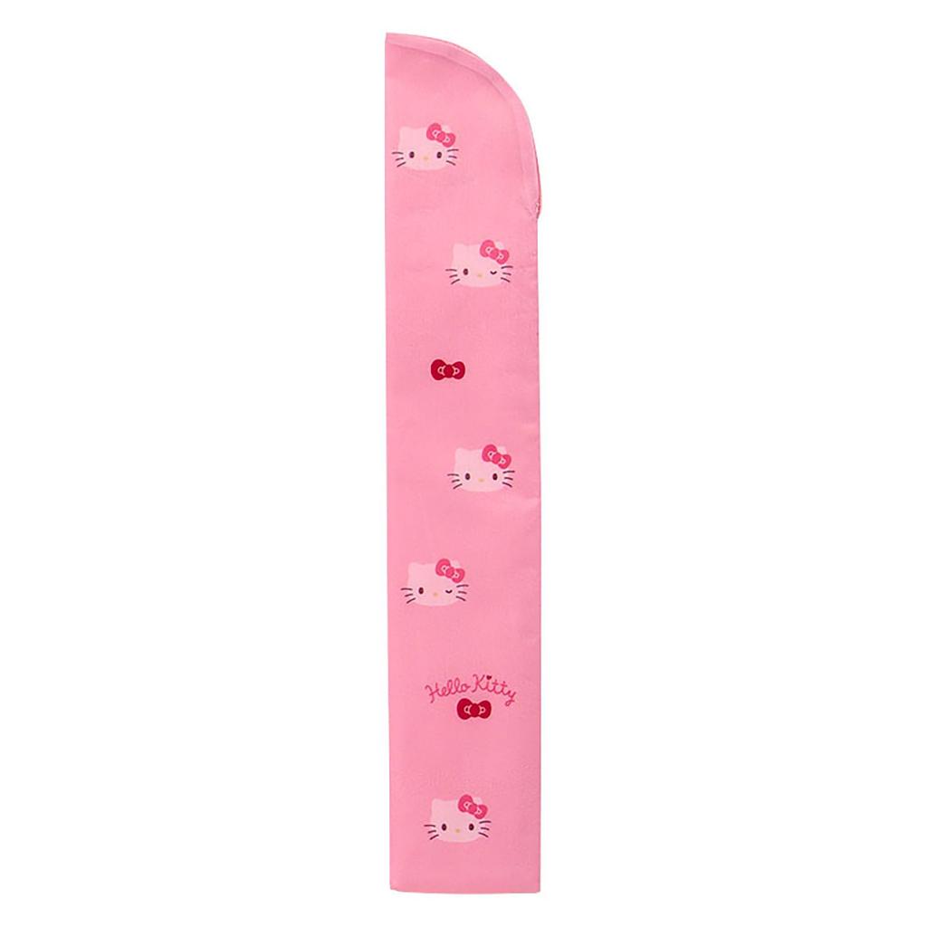 Sanrio Hello Kitty Folding Fan Bamboo and Includes a convenient carrying case (Main Unit Paper, Case Polyester) (Product Number 493325)