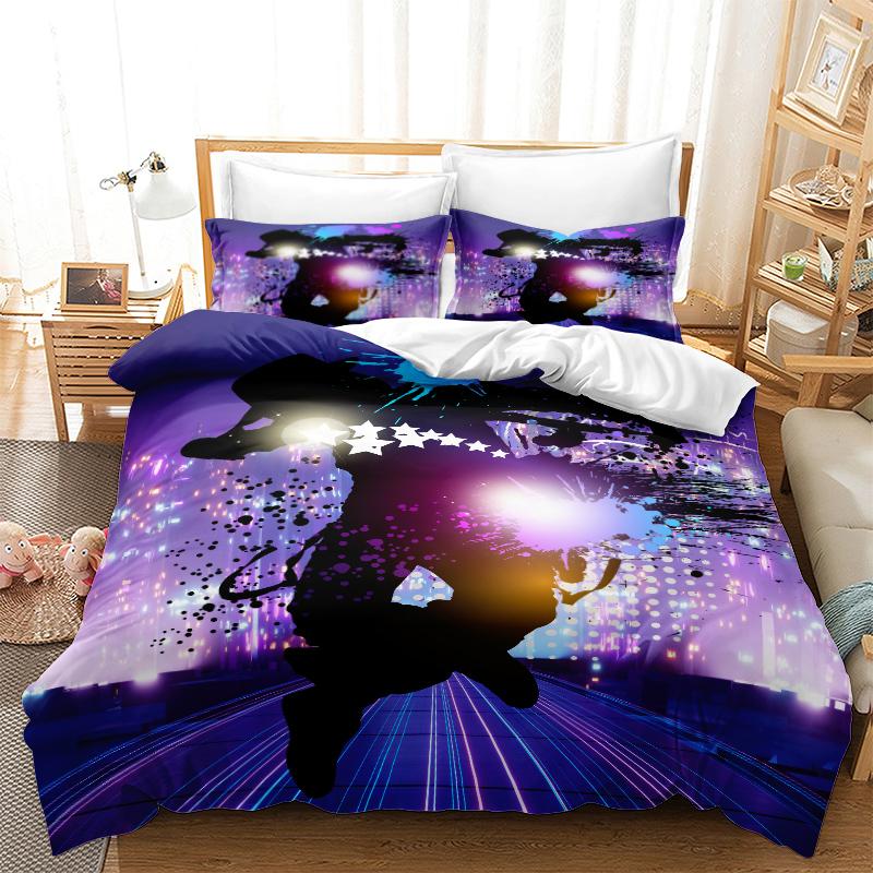 Home Bedding Dynamic Hip-hop Quilt Cover Queen King Full-size Twin Bed Boy Hip-hop Printing Adult Children's Quilt Cover and Pillow Cover Bedding