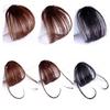 Ladies Thin Clip On Air Bang Wig Hair Front Fringe Extension Hairpiece