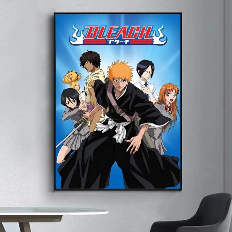 Anime Bleach plakát efektní nástěnný umělecký plakát do obývacího pokoje baru vintage obývací pokoj ložnice domácí dekorativní plátno malba uprostřed