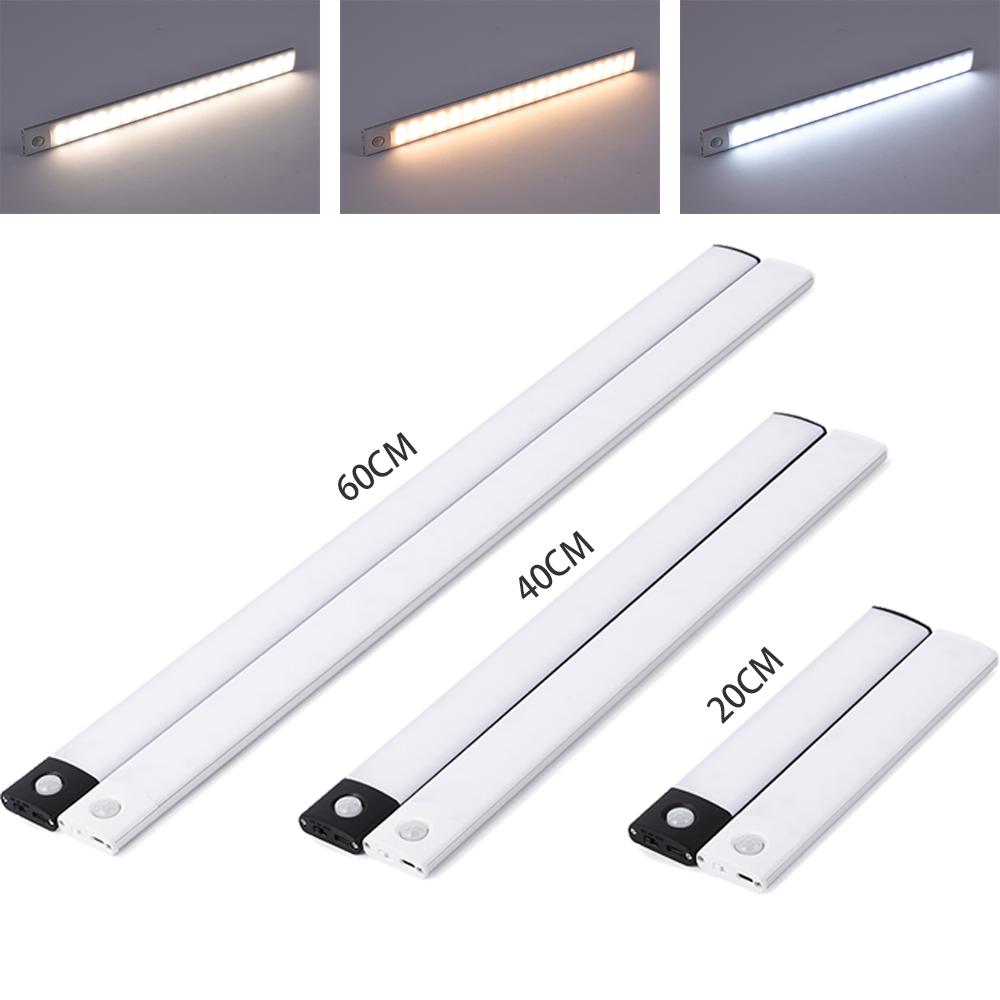 Night Light Motion Sensor Lights USB LED Wireless Under Cabinet Light For Kitchen Cabinet Bedroom Wardrobe Interior night lights