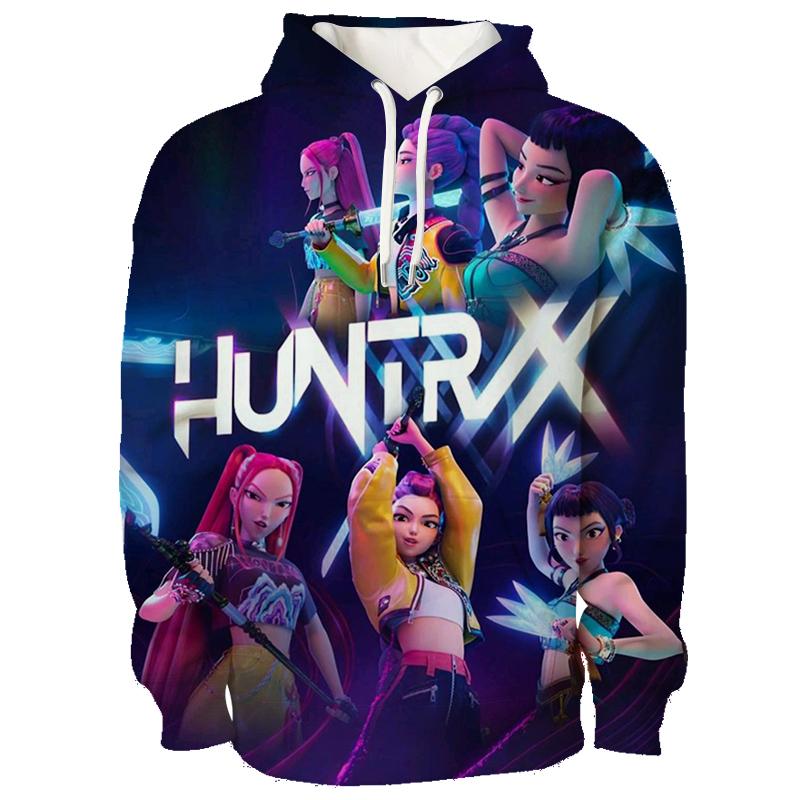Kpop Dämonenjäger Hoodies 3D Gedruckt Herren Damen Lässiger Pullover Mode Sweatshirts Unisex Kleidung Weiblich Harajuku Streetwear