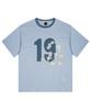 GLACK Gt124 Numbering Star Applique T-Shirt (Blue)