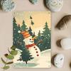 Rustic Snowman Metal Tin Sign 8x12 Inch Christmas Wall Art Home Decor