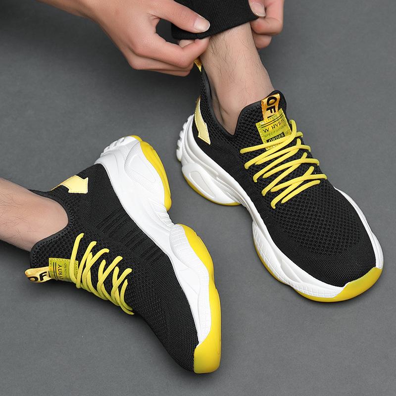 Übergröße Herrenschuhe Frühling und Herbst 2025 neue Mesh-Sportschuhe Mode Freizeitschuhe dicke Sohle Innenhöhe erhöhen Dad-Schuhe