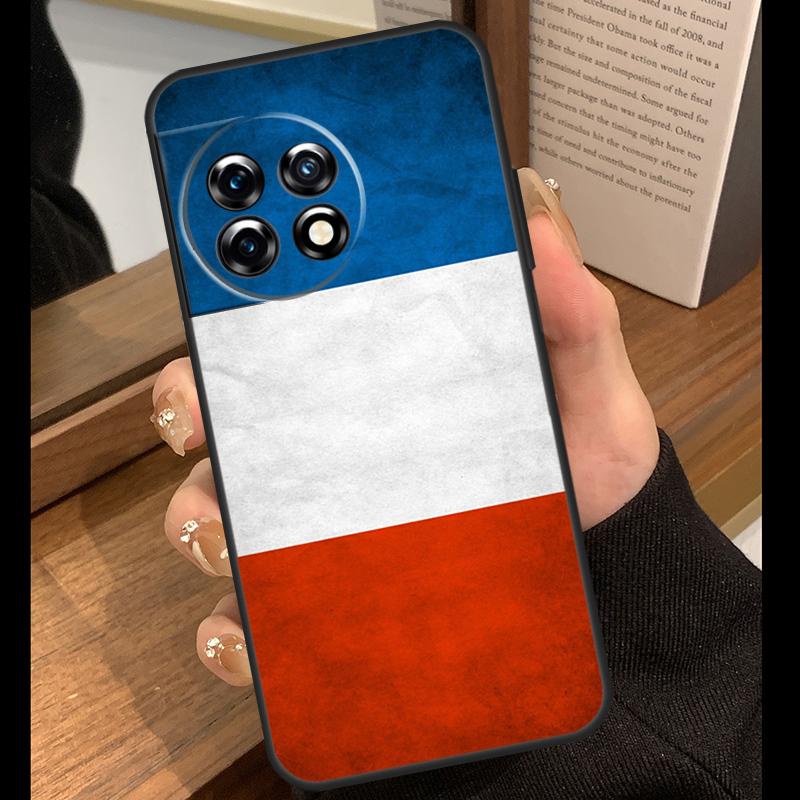 France Flag Case For OnePlus 15R 13R 13T 12R 15 13 12 11 10 Pro 10T Nord CE 3 4 Lite N20 N30 Nord 5 Cover