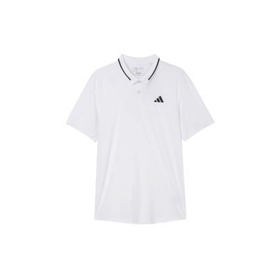 Solid Color Sports Casual Short Sleeve Polo Shirt Men Tops White HS3245