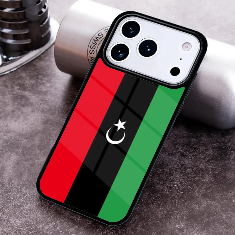 Libya Flag Phone Case for iPhone 17 16 15 Pro Max Air 14 13 12 11 Plus Shockproof Capa Cover