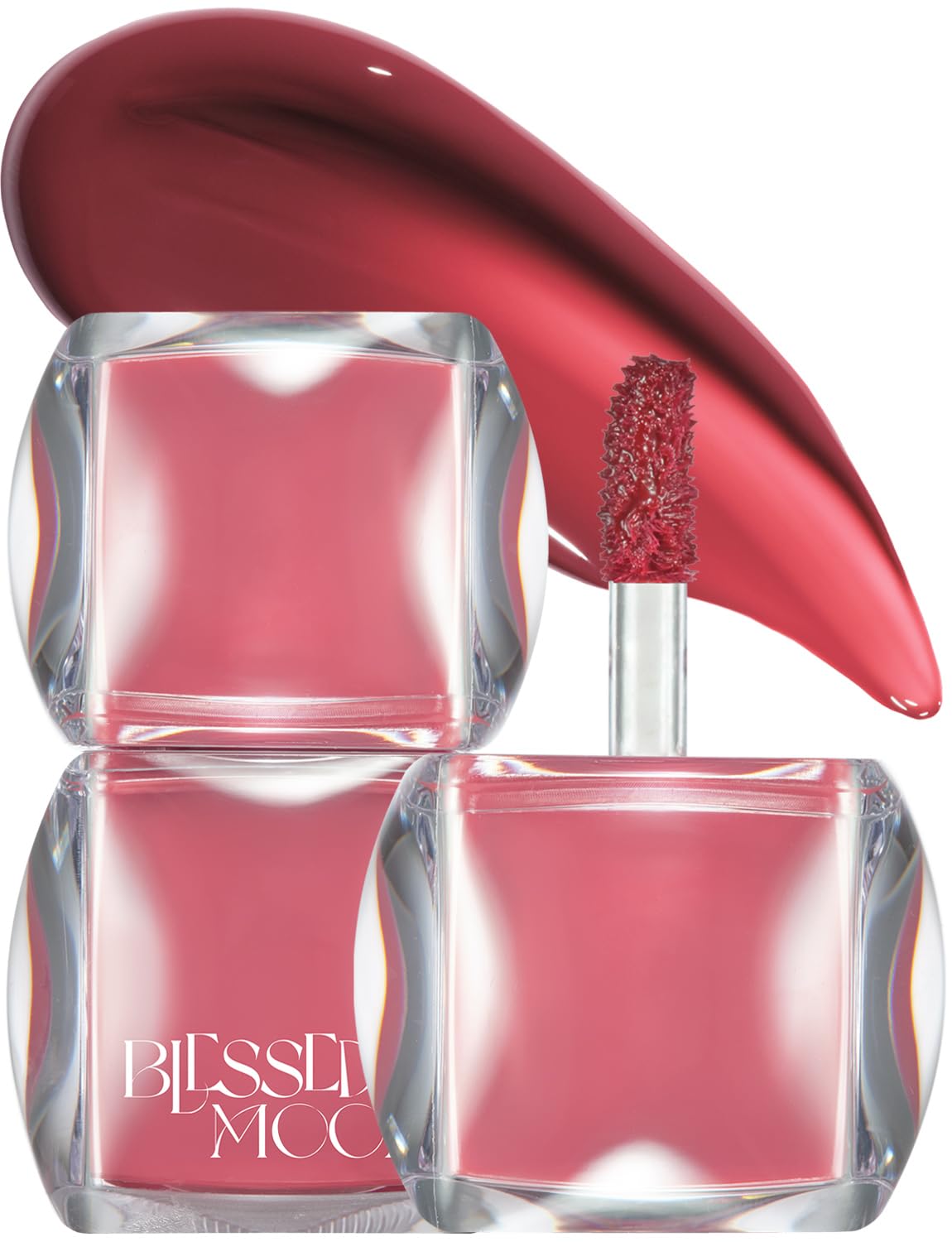 [BLESSED MOON Japan Official] Veil Glow Lip Tint (03 Buddy) Blessed Moon Korean Cosmetics Shiny Moisturizing Lipstick High Color Payoff