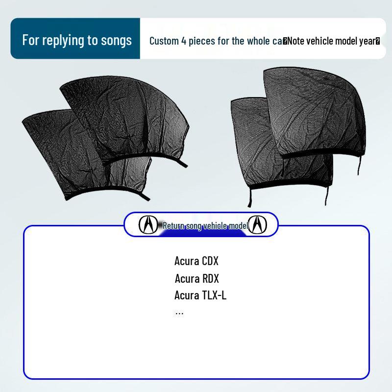 Japanese Car Window Sunshade & Mosquito Screen - Heat Insulation & Insect Protection Curtain