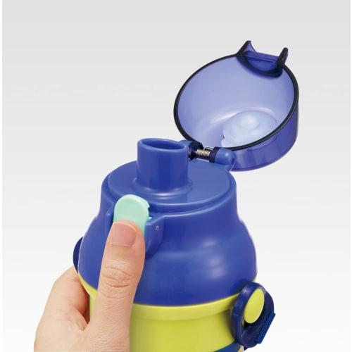 Skater Children's Plastic Water Bottle 480ml One Push Open/Close Antibacterial Child Friendly Lightweight Antibacterial Treatment Made In Japan Splato