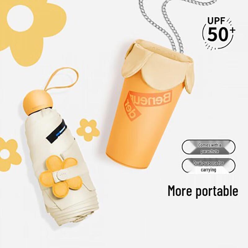 Beneunder Mini Five-Fold UV Protection Sun/Rain Umbrella