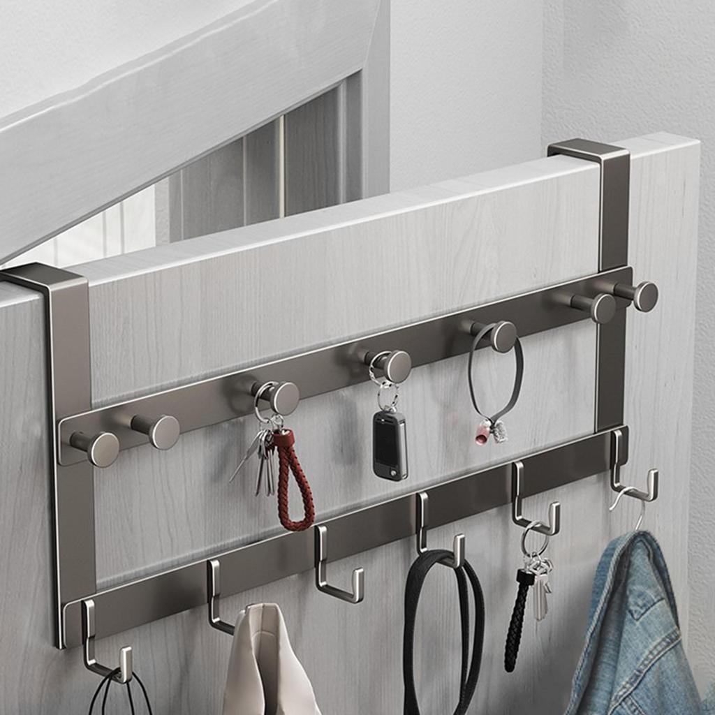 over Door Hook Wall Mounted Hanger Easy Installation Multipurpose Coat Rack Storage for