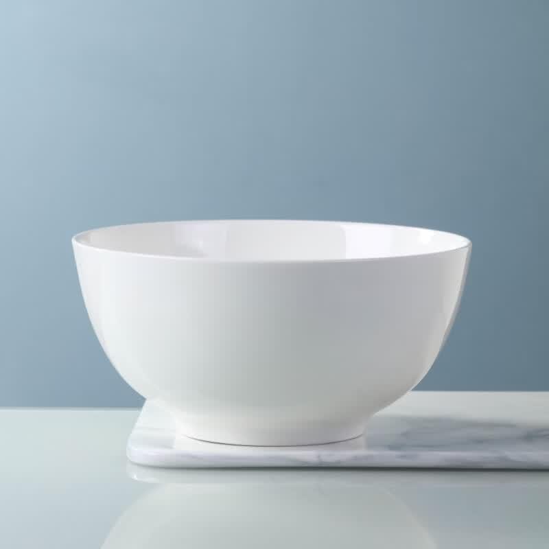 Hao Ya Simple Pure White Jingdezhen Ceramic 8-inch Serving Bowl