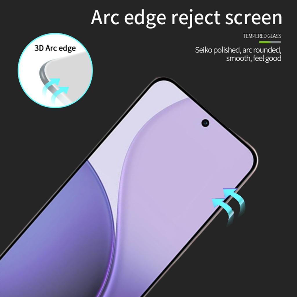 Für Oppo Reno14 F 5G Panzerglasfolie PINWUYO Explosionsgeschützt 9H 3D Vollbildschutz