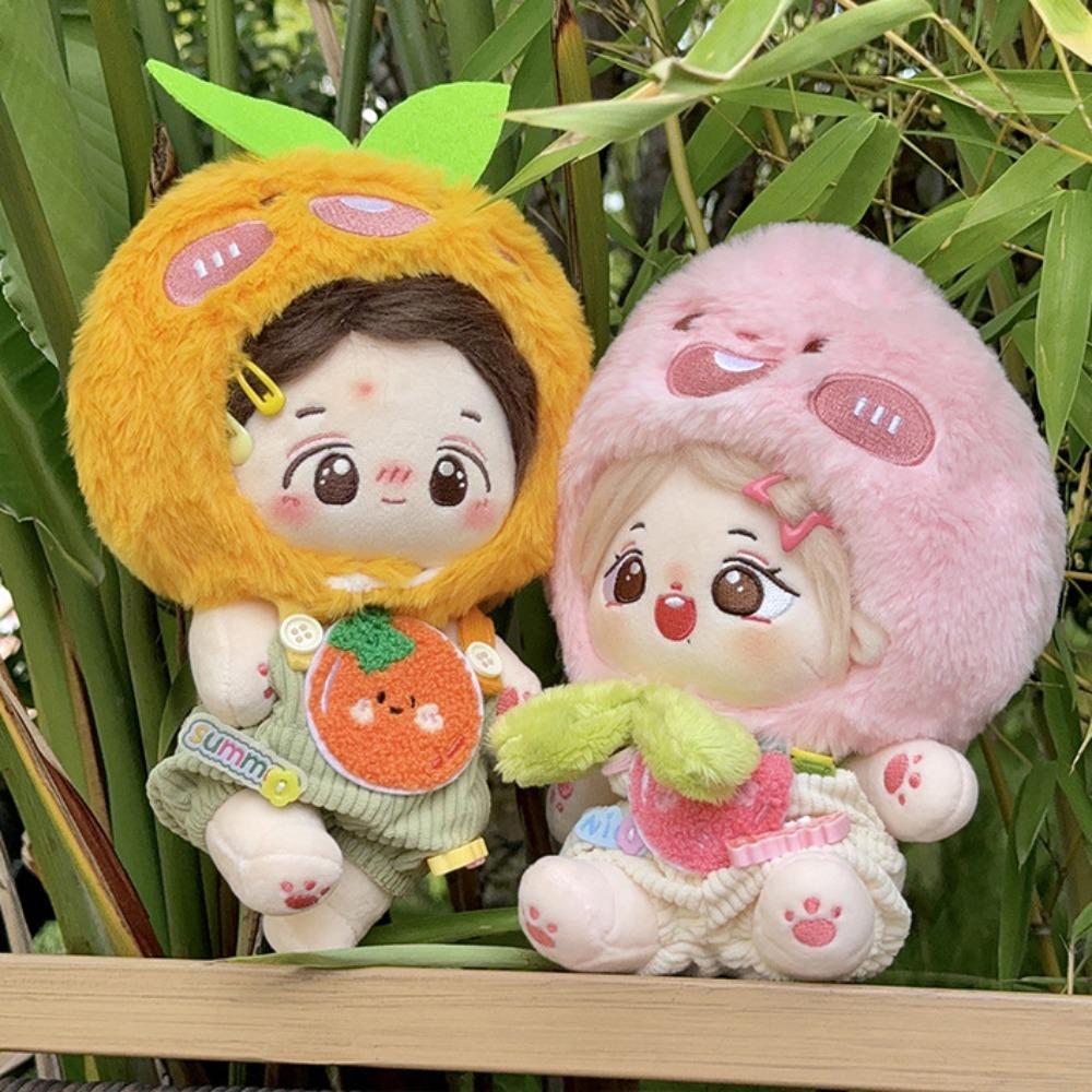 Strap Pants 20cm Cotton Doll Clothes Orange Doll Dress Up Set Doll Clothes Outfit  20cm Cotton Doll