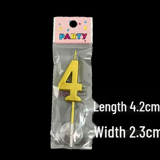 Gold Number Candles for Birthday Cake: Individually Bagged Cake Toppers for Children's First Birthday Decorations