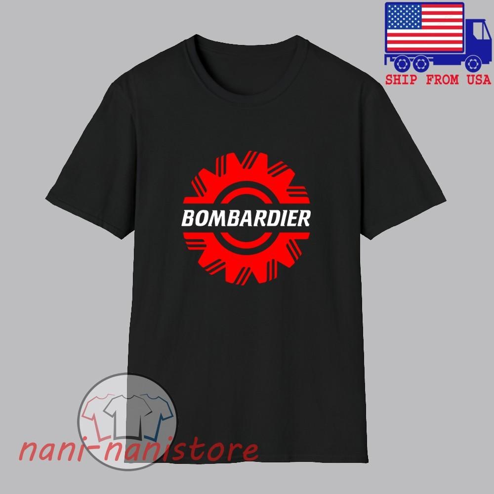 

Bombardier SkiDoo Men#039;s Black Size S5XL Unisex T-Shirt S