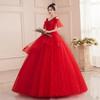 Filato colorato 1011 nuovo abito con temperamento da sposa super fatato da sogno abito da esibizione solista rosso semplice piccolo Mori