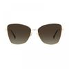 Jimmy Choo Sunglasses Butterfly Full Rim  Gold Frame And Brown Gradient Lens Rose Gold