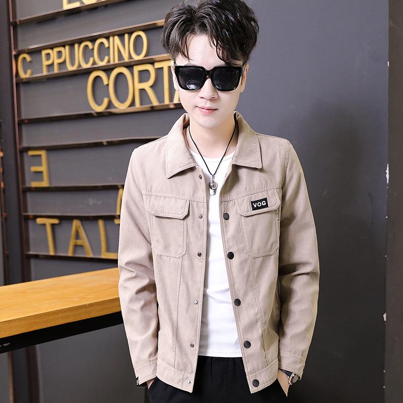 

Jacket men s color blocking 2025 autumn and winter new men s youth windproof fashion casual top jacket trend 4XL [170-92.5 kg] хакі