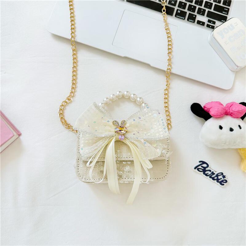 Cute Girls' Mini Crossbody Bag with Bowknot