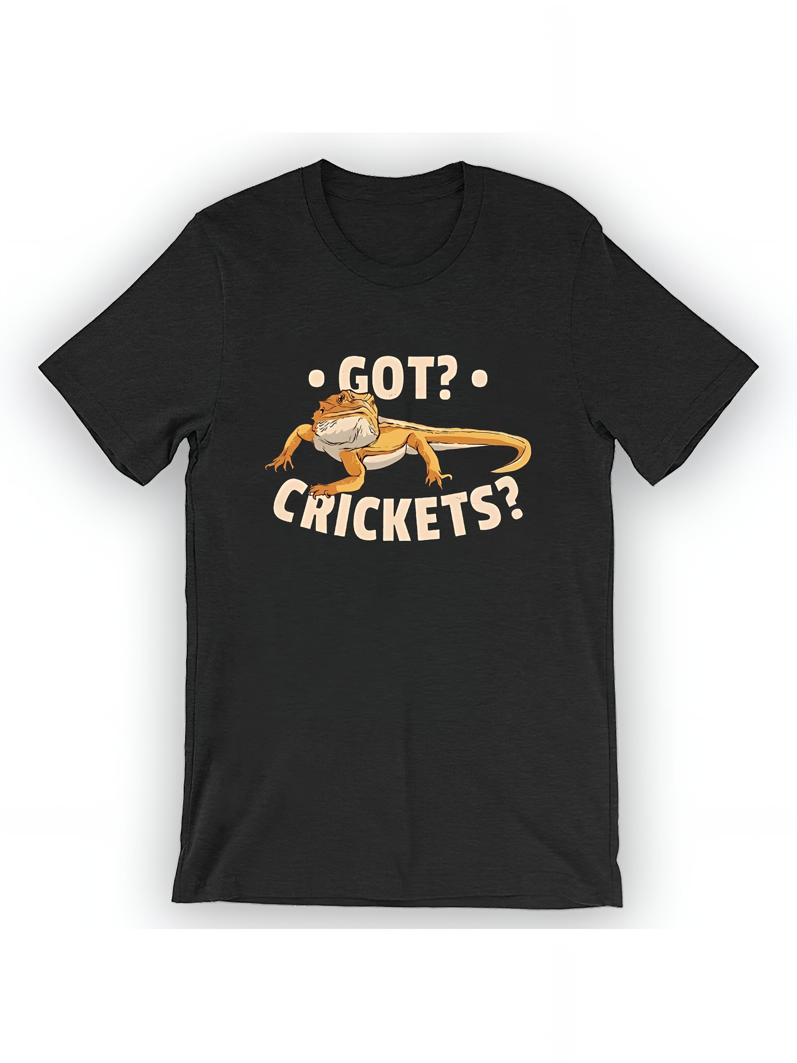 Unisex Cricket? T-Shirt Cute Bearded Dragon Gift XS