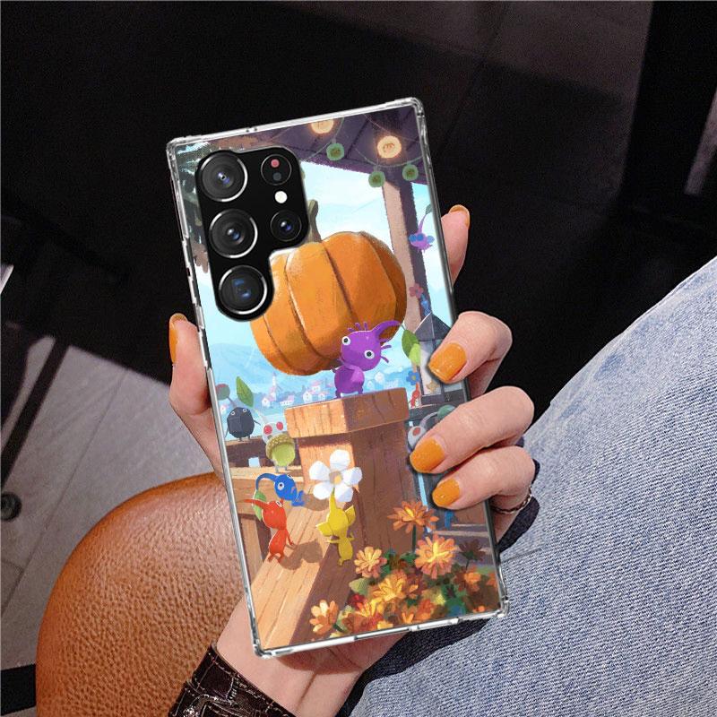 Game P-PikminS 4 Phone Case For Samsung Galaxy S24 S25 Edge S26 Ultra S23 S22 S21 Plus S20 FE + Personalized Print Cover Galaxy