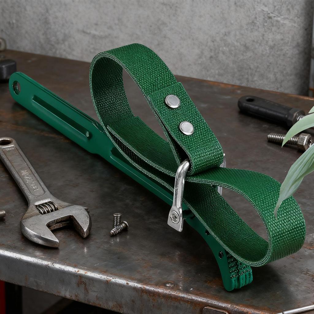 Ölfilterschlüssel Werkzeug Riemen-Typ Schraubenschlüssel Verstellbares Auto Ölfilter Demontagewerkzeug Für Motorrad Automobilreparatur Zuhause Innen