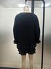 2026 Spring/Summer European & American Fashion Lantern Sleeve Top and Ruffled Shorts Two-Piece Set