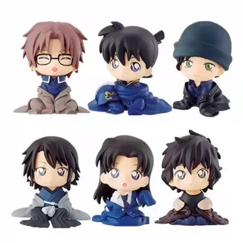 Conan Detective Mouri Ran Kaito Jimmy Kudo Anime Character Ornament Model