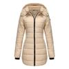 Casual Women Long Sleeve Solid Color Fashion Jacket Print Winter Down Outerwear