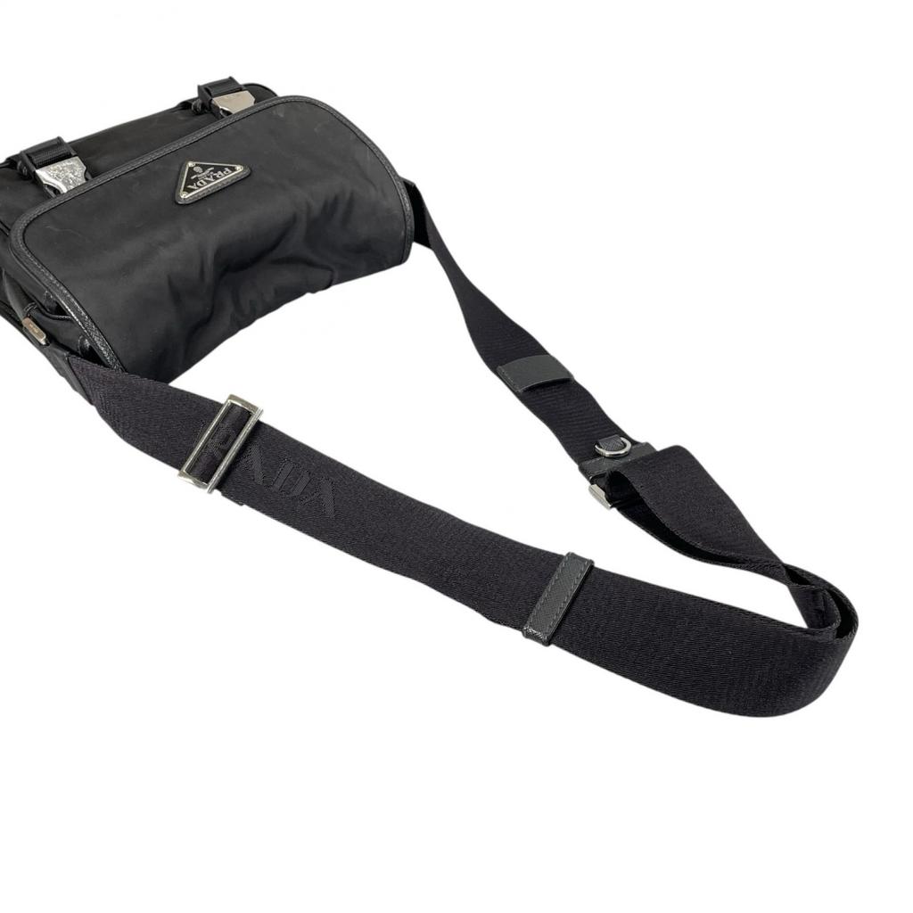 PRADA Re-Nylon 2VD034 Shoulder Bag black Women used