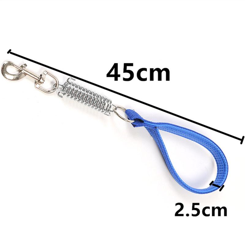 Dog Leash Spring Short Dogs Leash PU Leather Leashes for Large Dogs Walking Nylon Rope Durable Dog Leashes Training Pet Chain