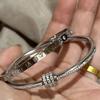 Light Luxury and High-end Micro Inlaid Zircon Bracelet with Fashionable Temperament, Niche and Versatile Bracelet, Handmade Accessory