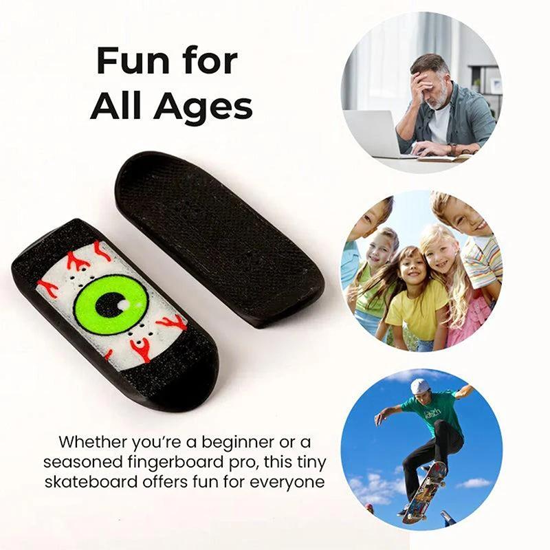 Finger Skateboards Magnetic Mini Deck Fidget Finger Skate Board For Kids Party Boys Classroom Birthday New Year Gifts