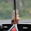 Swing Astronaut Shaped Car Pendant Cartoon Car Rear View Mirrors Hanging Ornaments Resin Interior Decoration