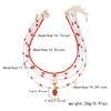 Multi-layer Pearl Beaded Necklace Bow Stacked Clavicle Choker Trendy Strawberry Necklace  Women