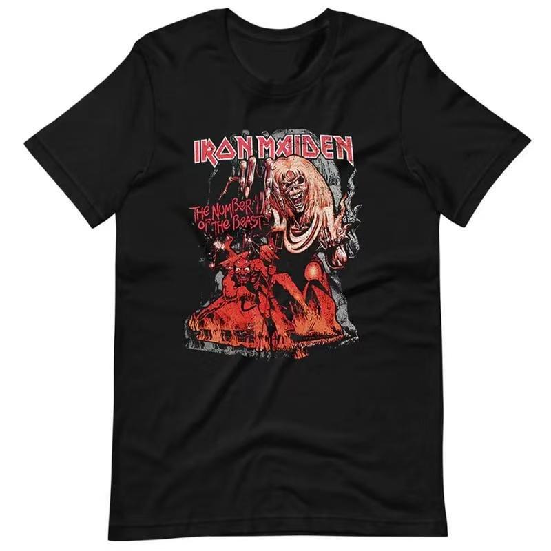 Monster Amerikansk Retro Tryckt Rundhalsad Huvtröja för Höst/Vinter 2025 Lös och Avslappnad Streetwear för Män och Kvinnor