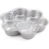 Moule à gâteau en aluminium forme fleur 3D, Moule de cuisson antiadhésif pour gâteaux d'anniversaire DIY, Résistant à la chaleur jusqu'à 550 °F