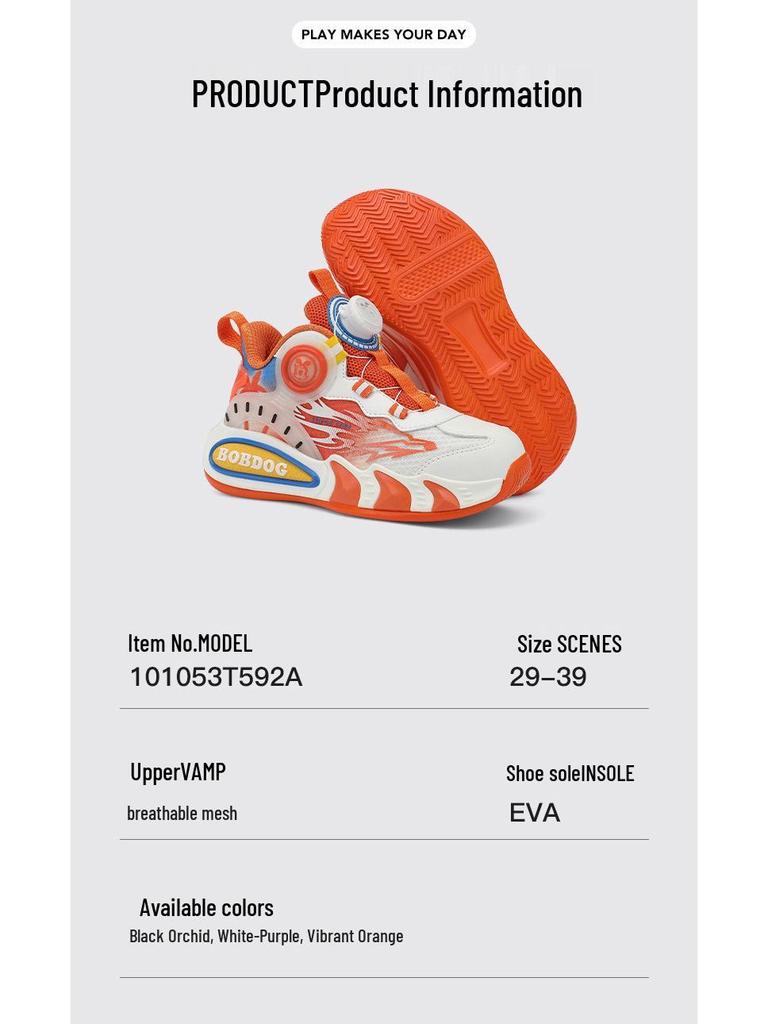 Babudou Boys' Double Mesh Sneakers - 2025 Autumn/Winter New Style Fashion Running Shoes for Kids