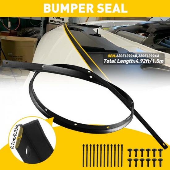 

FOR 2018- Dodge Challenger Front Hood Bumper Weatherstrip Seal And Rivets EV