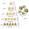 Pentagram Brooch Collar Shoulder Pins for Women Men Jewelry Costume Decorations