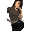All-match Design-free Backband Strap Short-sleeved T-shirt for Women In Summer New Slim Short Hot Girl Temperament Top