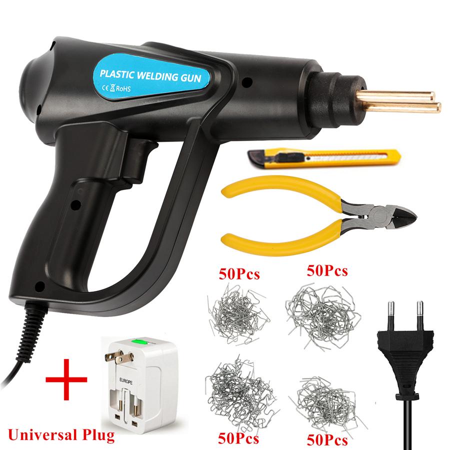 

HOT Plastic Welder 70W Heat Gun Hot Stapler Plastic Welding Machine Bumper Soldering Iron Staples Bumper Repair Car Tools Kit